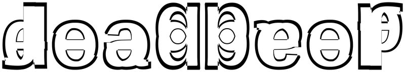 Ambigram for deadbeef in Liberationmono-bold